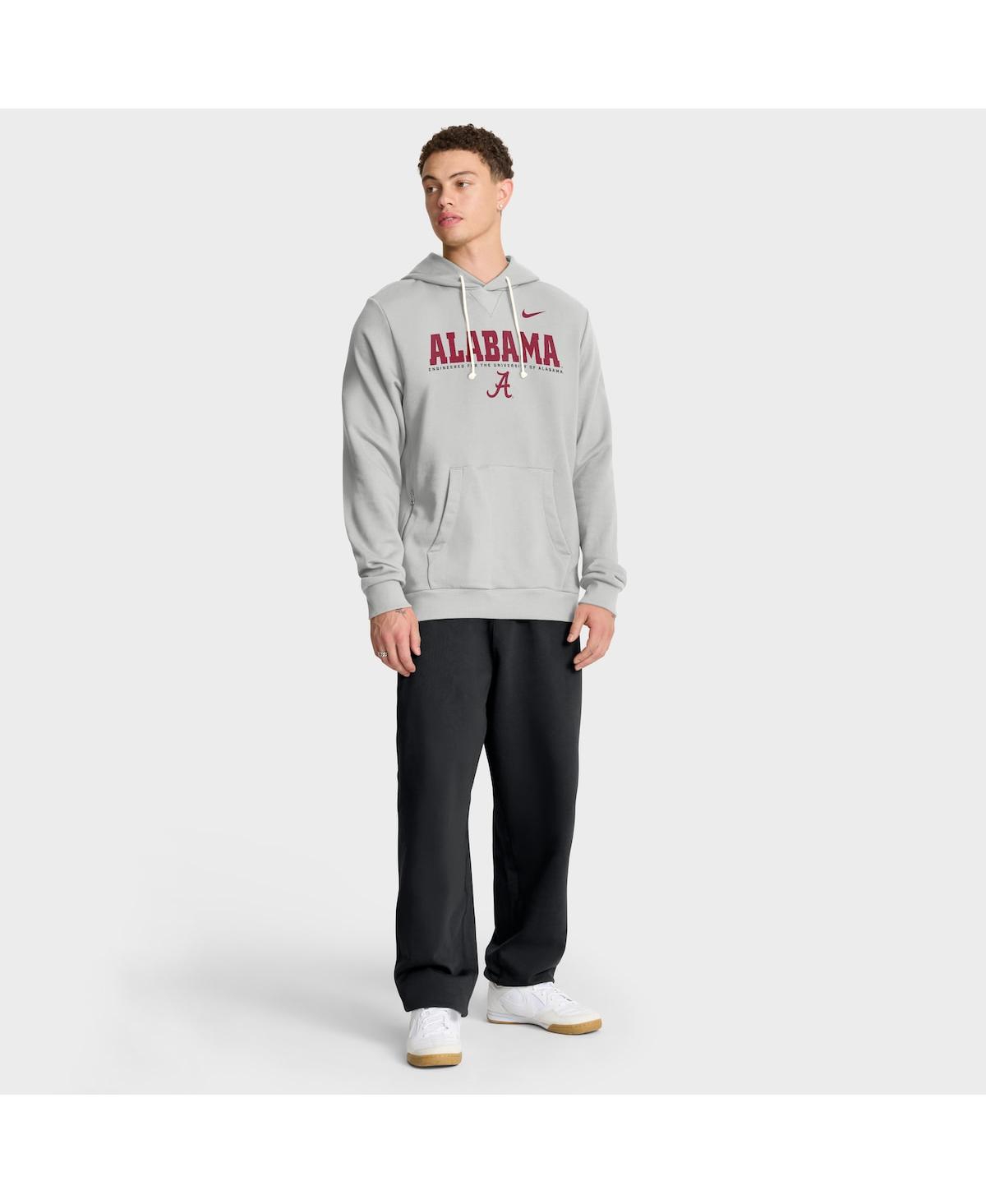Nike Gray Alabama Crimson Tide 2025 Sideline Standard Issue Dri-fit Hoodie In Gray