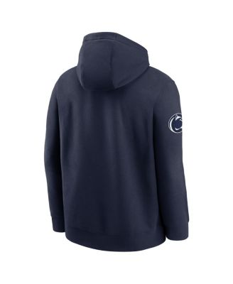 Men's Navy Penn State Nittany Lions 2025 Sideline Club Fleece Pullover Hoodie