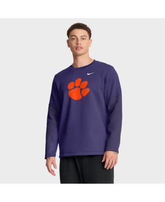 Nike - Men's Purple Clemson Tigers 2025 Sideline Coach Performance Long Sleeve T-shirt