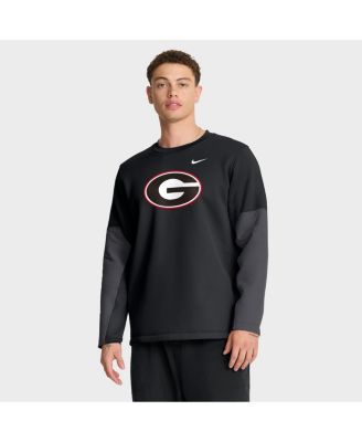 Nike - Men's Black Georgia Bulldogs 2025 Sideline Coach Performance Long Sleeve T-shirt