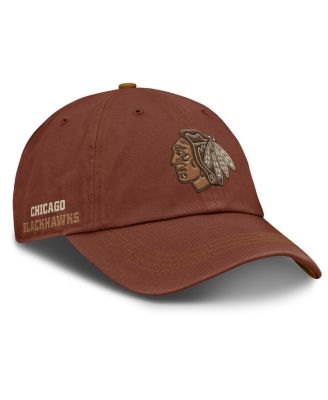 Fanatics - Men's Brown Chicago Blackhawks Fall Leaves Timber Adjustable Hat