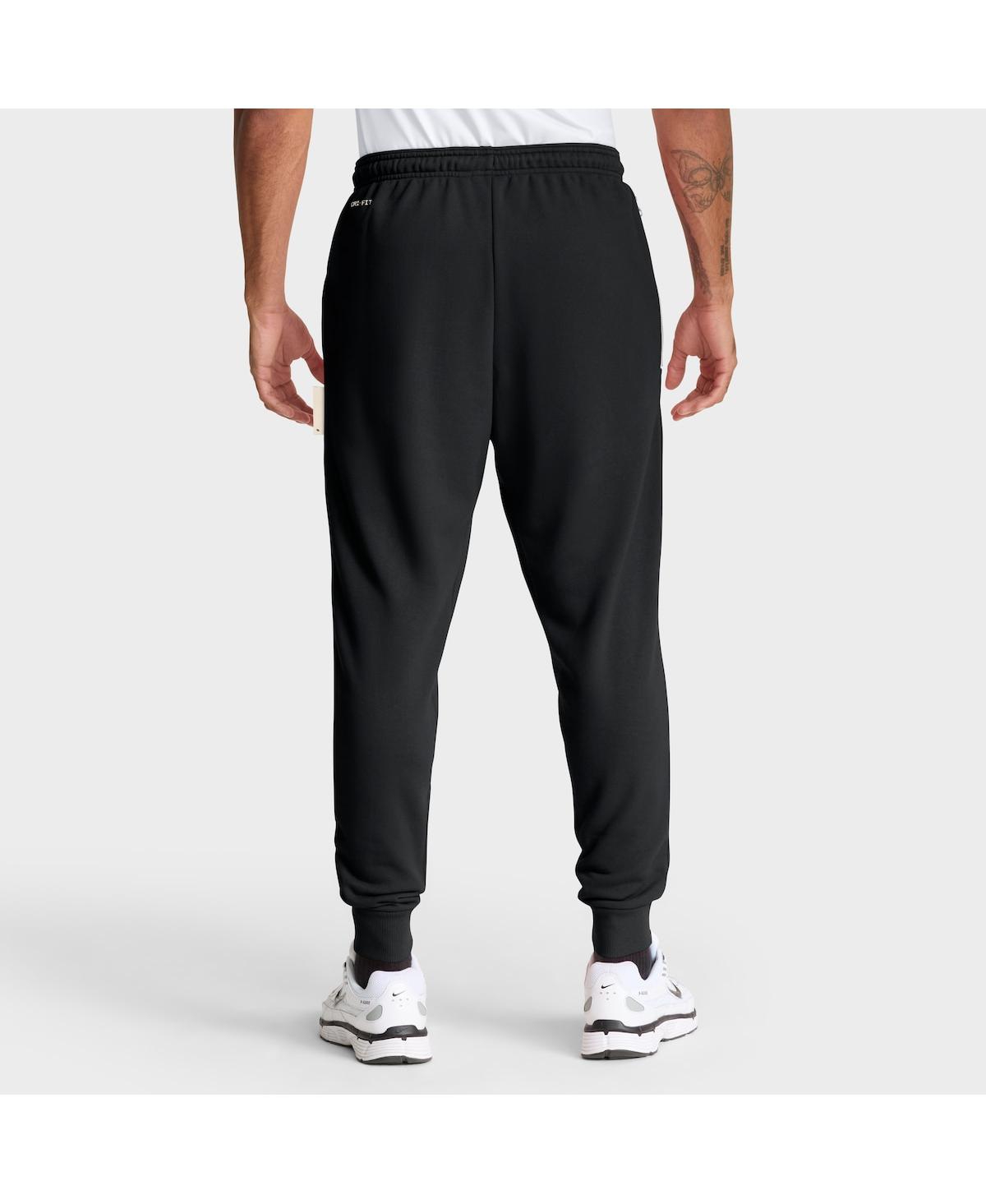 Nike Anthracite Los Angeles Chargers Sideline Standard Issue Ground Game Dri-fit Taper Pants In Black