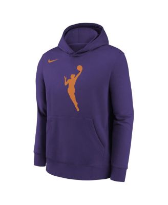 Big Boys and Girls Purple WNBA Logo Essential Team Pullover Hoodie