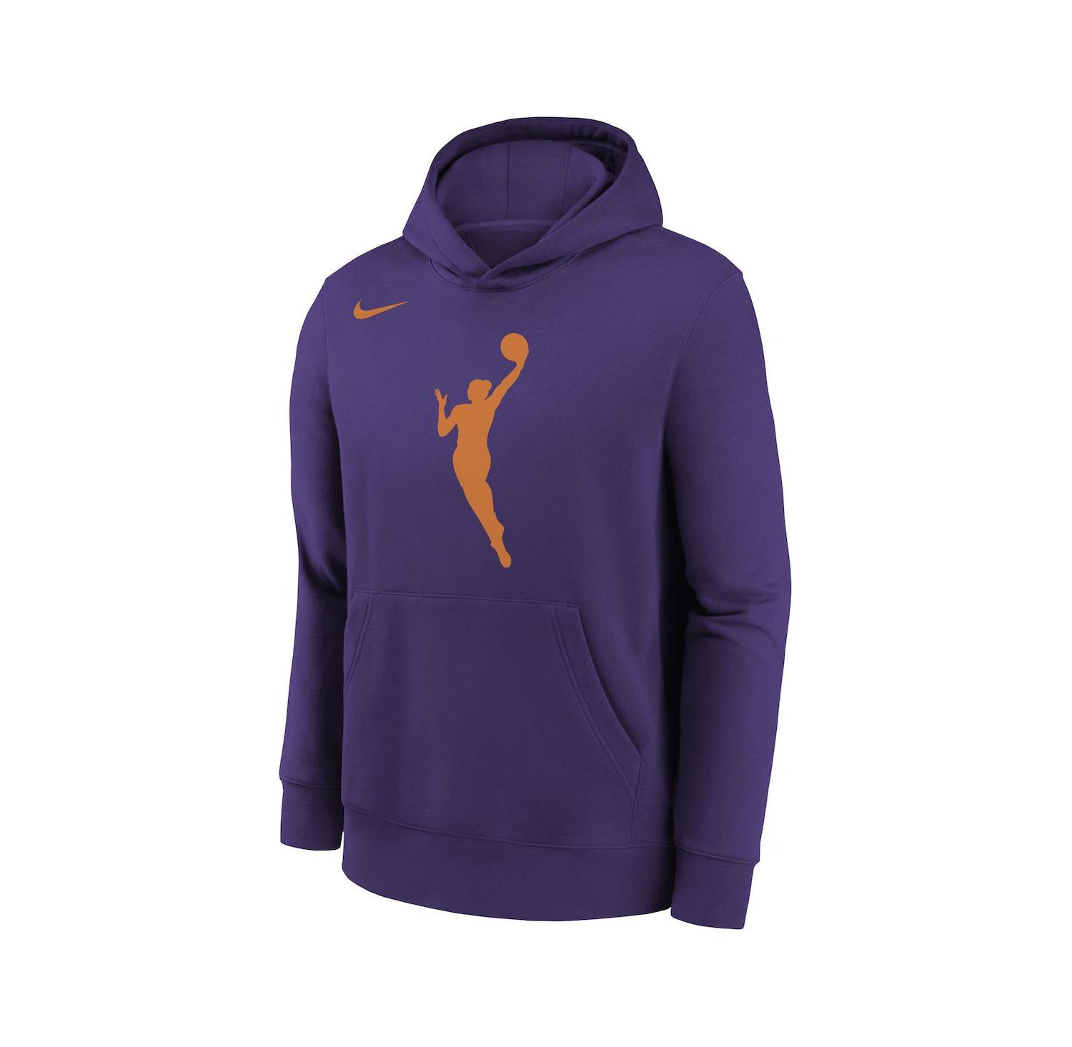 Big Boys and Girls Purple WNBA Logo Essential Team Pullover Hoodie