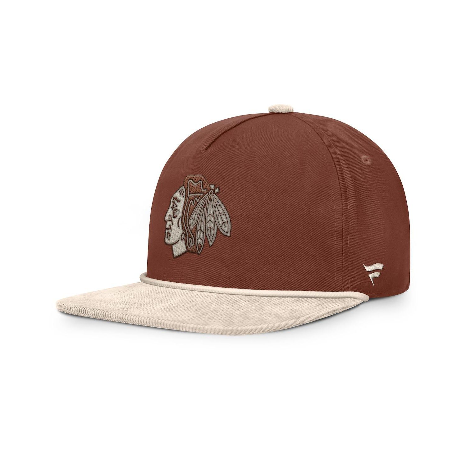 Men's Brown/Cream Chicago Blackhawks Reminisce Vintage Adjustable Hat