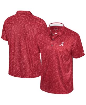 Colosseum - Men's Crimson Alabama Crimson Tide Football Print Polo Shirt