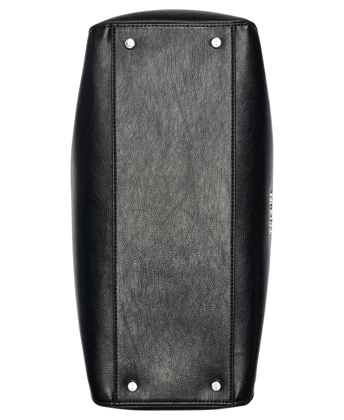 Женская сумка Calvin Klein Heidi Top Zipper Convertible Satchel, цвет: Чёрный / Серебряный — фото 5
