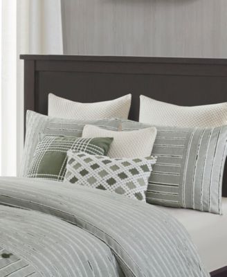 Essence Clipped Jacquard 9-Pc.Comforter Set, Queen