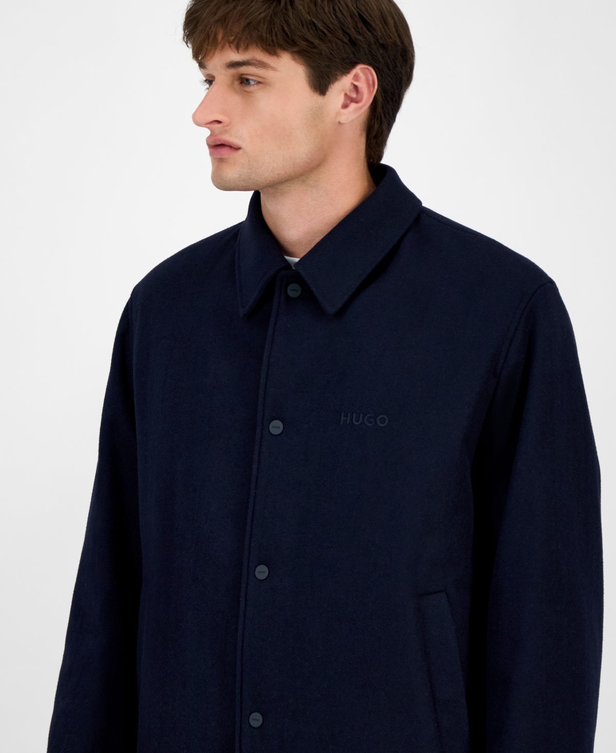 Hugo Boss Men's Baksi Slim-Fit Coach Jacket