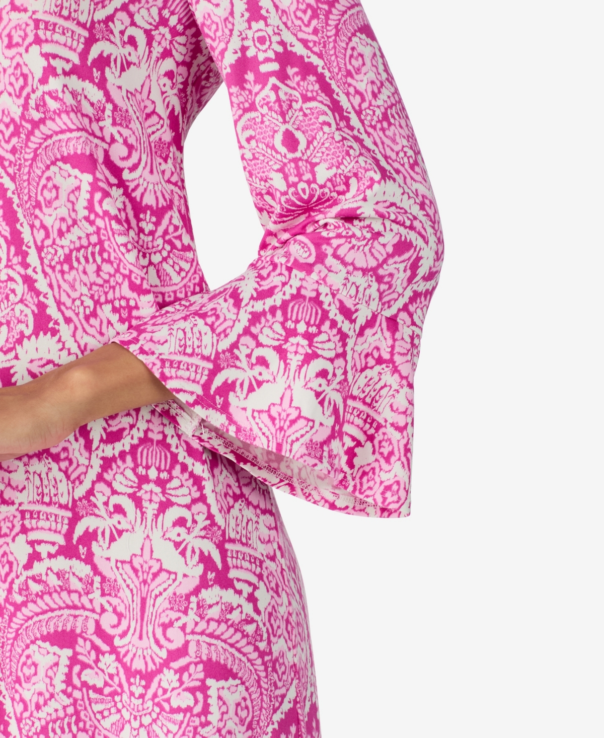 Ellen Tracy Women's Below Elbow Midi Lounger In Pink