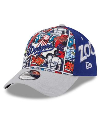 New Era - Men's Royal/Gray Los Angeles Dodgers 2025 MLB Diamond Hero Edition A-Frame 9FORTY Adjustable Hat