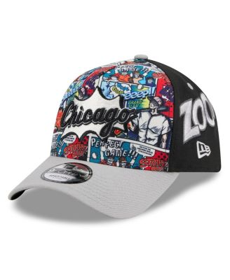 New Era - Men's Black/Gray Chicago White Sox 2025 MLB Diamond Hero Edition A-Frame 9FORTY Adjustable Hat