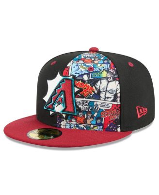 New Era - Men's Black/Red Arizona Diamondbacks 2025 MLB Diamond Hero Edition 59FIFTY Fitted Hat