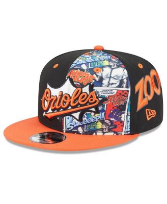 New Era - Big Boys and Girls Black/Orange Baltimore Orioles 2025 MLB Diamond Hero Edition 9FIFTY Snapback Hat