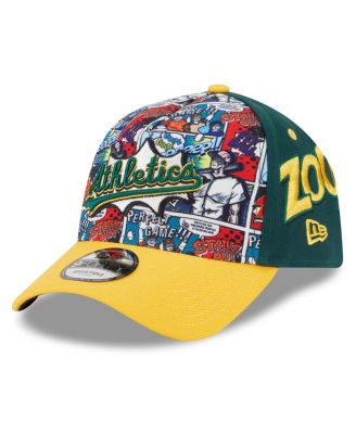 New Era - Big Boys and Girls Green/Gold Athletics 2025 MLB Diamond Hero Edition A-Frame 9FORTY Adjustable Hat