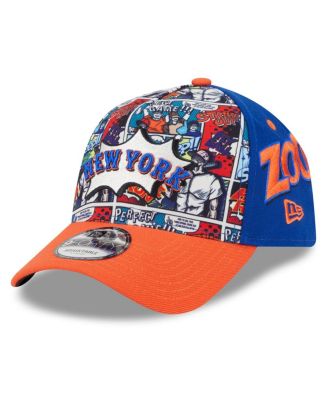 New Era - Big Boys and Girls Royal/Orange New York Mets 2025 MLB Diamond Hero Edition A-Frame 9FORTY Adjustable Hat