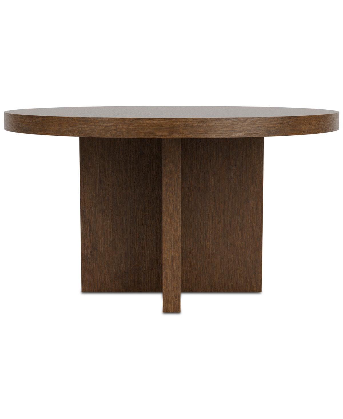 Macy's Davie Round Dining Table In Brown