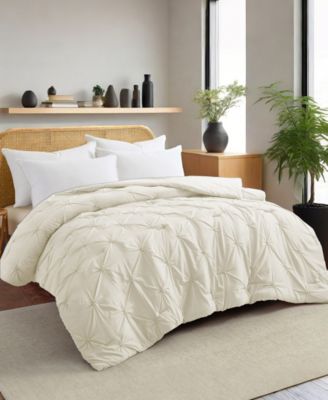 All Season Pintuck Down Alternative Comforter, Full/Queen