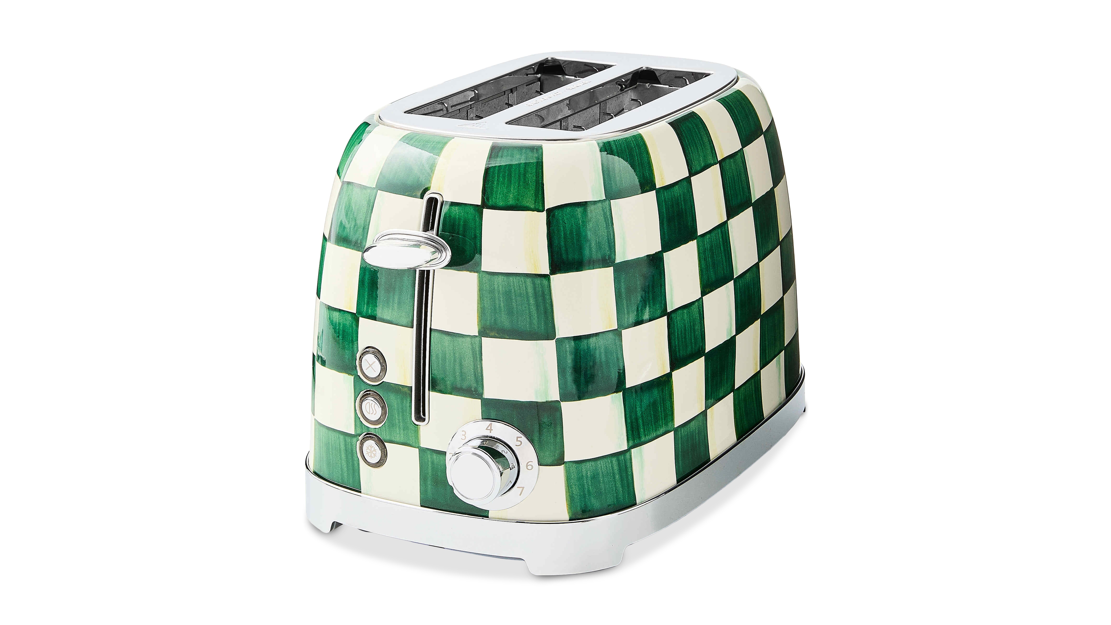MacKenzie-Childs Emerald Check 2-Slice Toaster