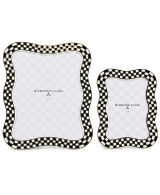 Wavy Check Silver Plated Frame, 8" x 10"