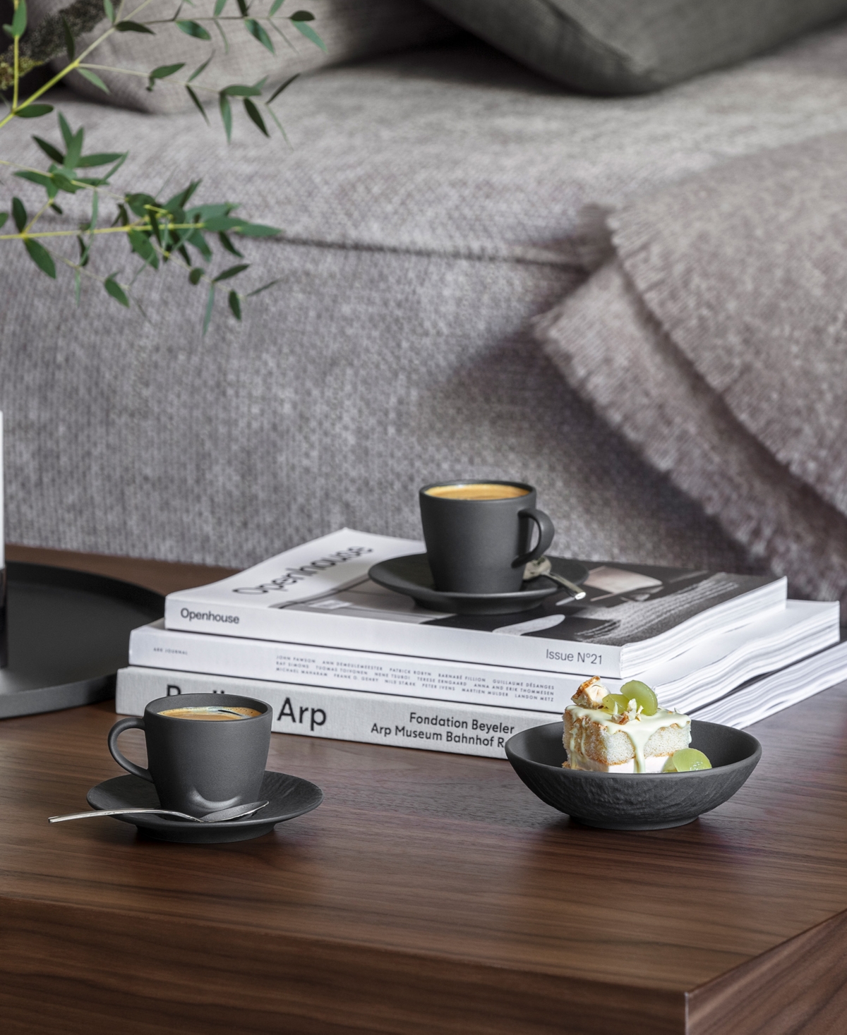 Villeroy & Boch Manufacture Rock Shallow Dipping Bowl In Black