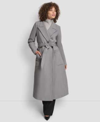 Women's Notch Collar Belted Wrap Coat
