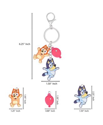 & Bingo Layered Charm Keychain with Balloon Accent