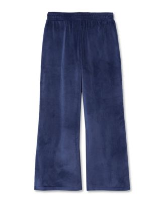 Girls Wide Leg Velour Pants