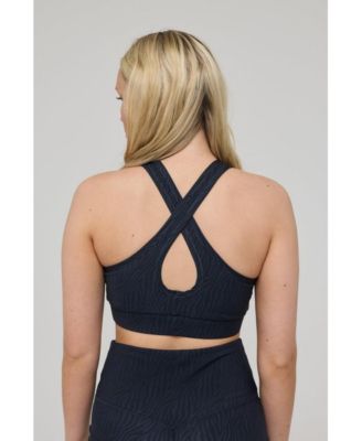 Women's High Support Elite Crossback Sports Bra - Black Tiger
