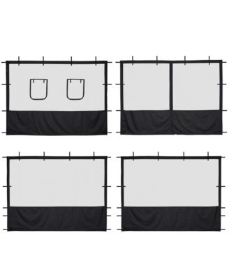 InstaHibit 8 Pcs 10 ft Pop Up Canopy Tent Sidewall Mesh Side Wall Party Canopy