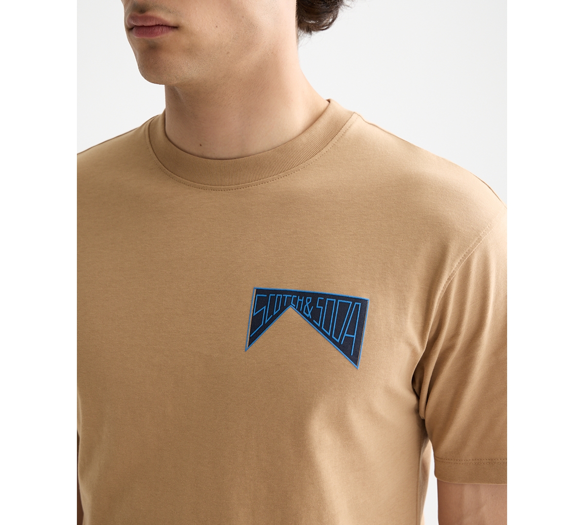 Scotch & Soda Men's Short Sleeve T-shirt In Nude