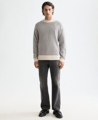 Men's Chenille Pattern Long Sleeve Sweater