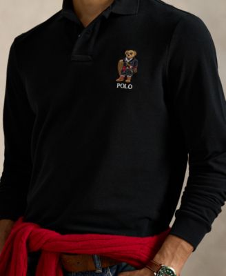 Men's Classic Fit Polo Bear Long-Sleeve Polo Shirt