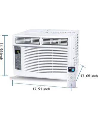 6,000 BTU Energy Saving Window Air Conditioner - WiFi Smart Controls, Dehumidifier & Fan Modes, Quiet 50dB Operation, Cools 250 Sq. Ft