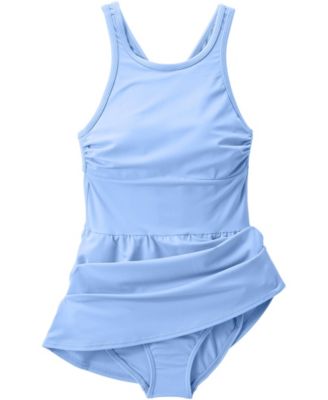 Women's Tugless High Neck Swim Dress Swimsuit