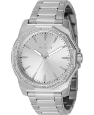 Men's 49104 Speedway Quartz 3 Hand Silver Dial Watch