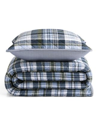 Bleecker Plaid Cotton Reversible 2-Pc. Quilt Set, Twin