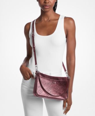 Michael Kors Jet Set Top Zip Pouchette Crossbody Bag