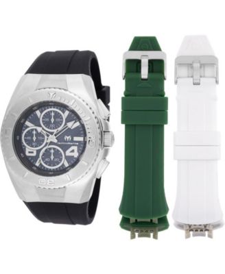 Men's TM-124029 Cruise Quartz Chronograph Black Dial Watch