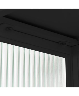 24" Wall Cabinet with Glass Doors, Open Shelf and Towel Rack for Multiple Rooms