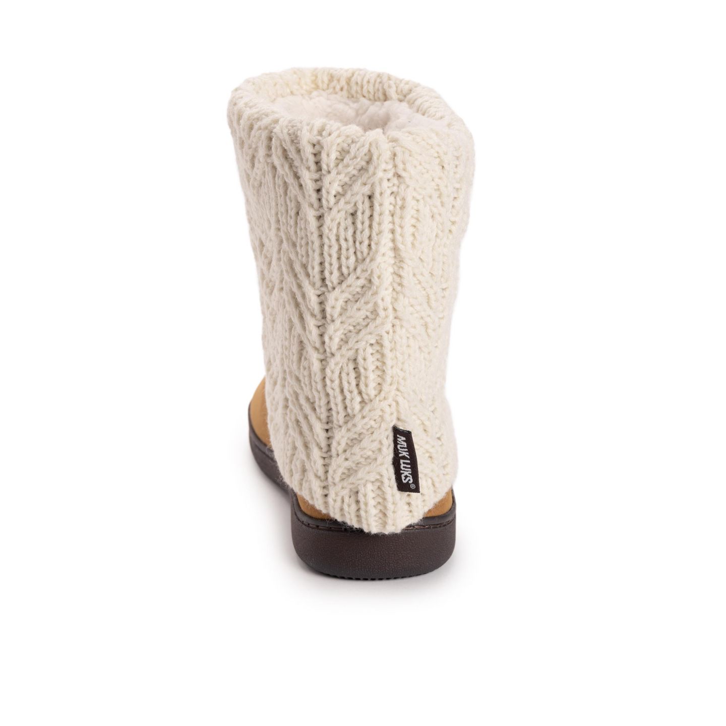 Женские тапочки MUK LUKS Raquel Slippers, цвет: Слоновая кость — фото 3