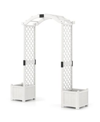 Garden Arbor w/ Planter Wooden Planter Arch w/ Trellis