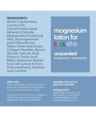 M3 Magnesium Lotion for Kids, Unscented, 8 fl oz