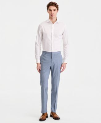 Men's Pinstripe Slim-Fit Techni-Cole Suit Separate Pants