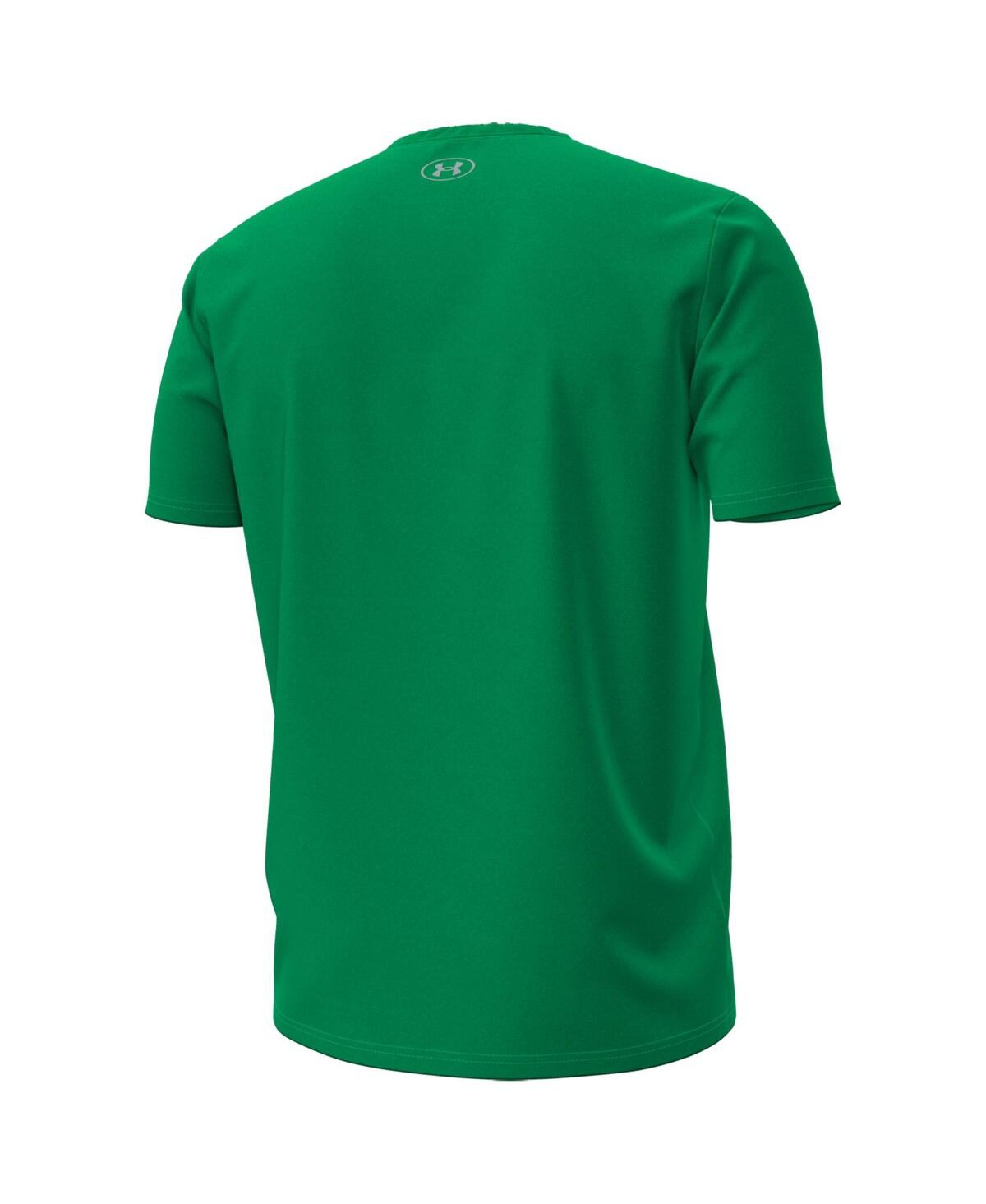 Under Armour Men's Kelly Green Notre Dame Fighting Irish Stadium T-shirt In Green