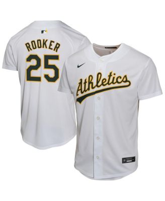 Nike - Big Boys and Girls&nbsp; Brent Rooker White Athletics Home Player Game Jersey