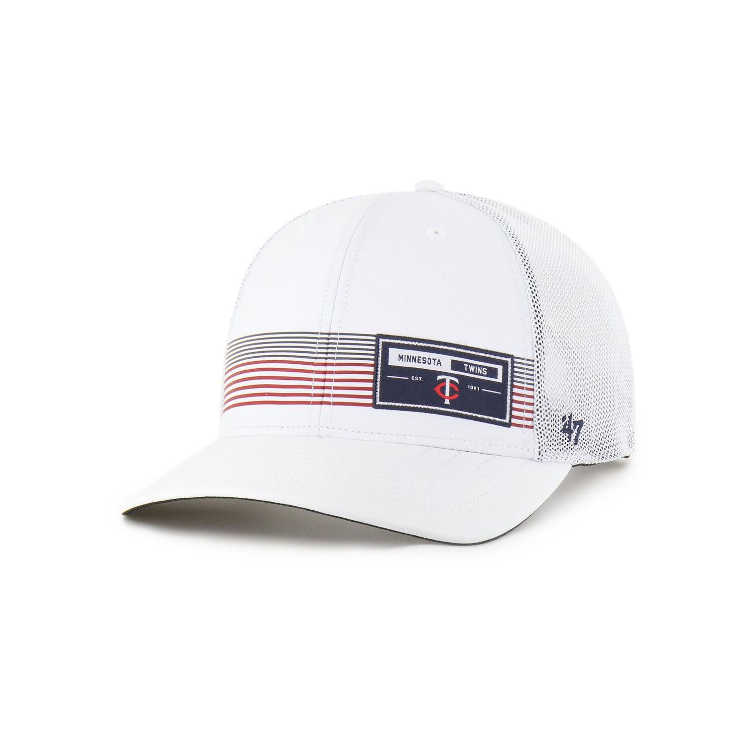Men's White Minnesota Twins Rangefinder Brrr Trucker Adjustable Hat
