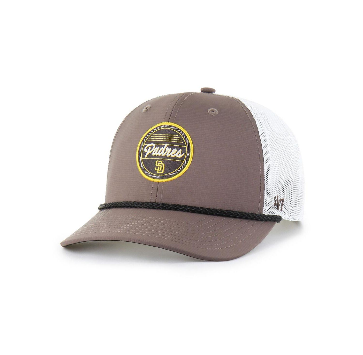 Men's Brown/White San Diego Padres Fairway Trucker Adjustable Hat