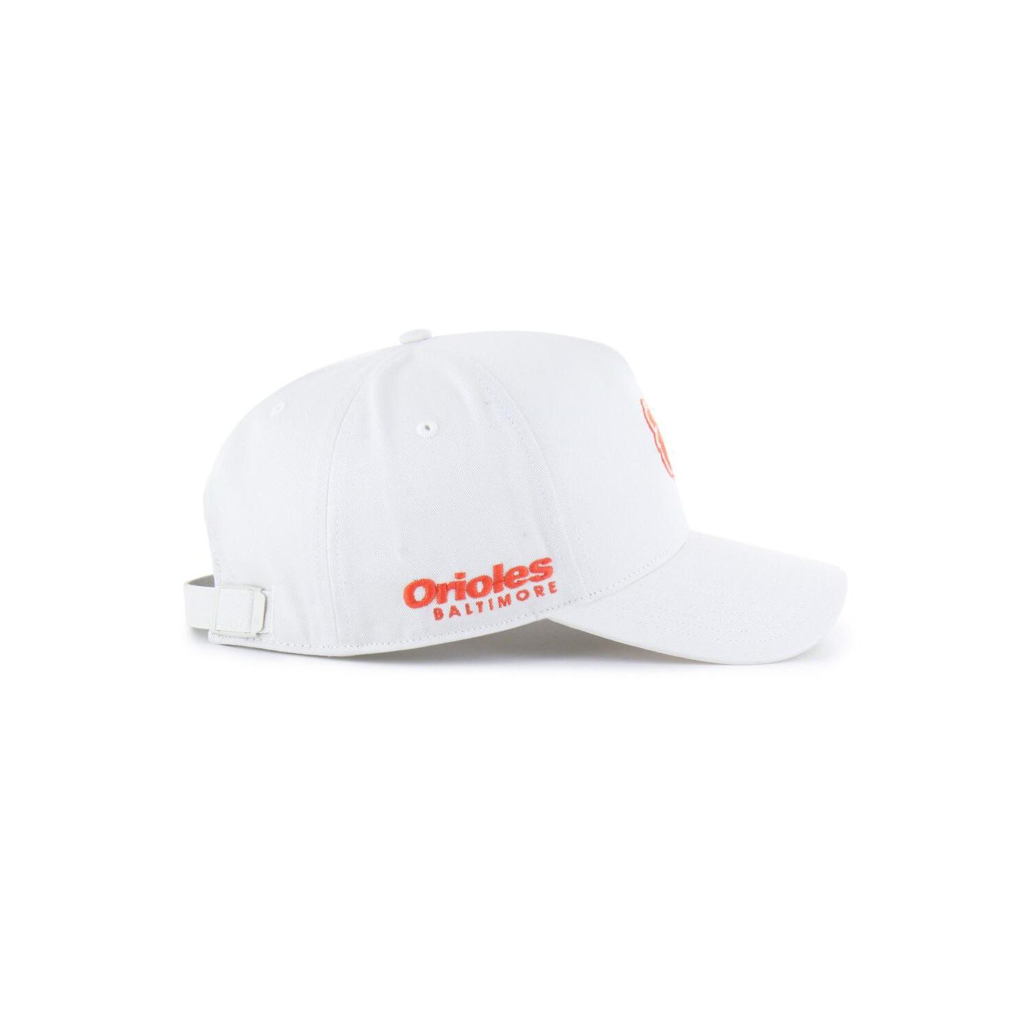 Men's White Baltimore Orioles Foundational Pinch Offside Adjustable Hat