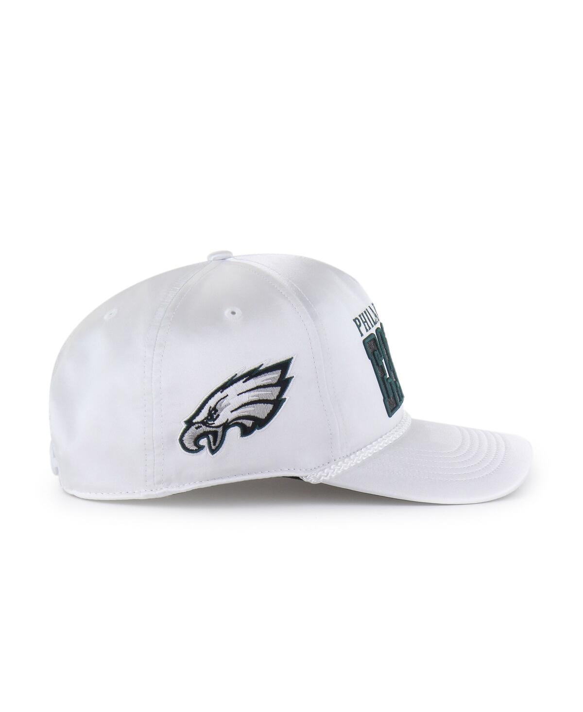 47 Brand Women's White Philadelphia Eagles Outspoken Hitch Adjustable Hat In Gold